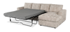 Made in Canada Customizable Sofa Lab Curve Fabric Right-Facing Sofabed Sectional - Plush Parchment | Sofa-lit sectionnel de droite personnalisable Curve de Sofa Lab fabriqué au Canada en tissu - Plush Parchment