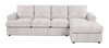 Made in Canada Customizable Sofa Lab Curve Right-Facing Fabric Sofa Chaise  – Plush Oyster | Sofa avec fauteuil long de droite personnalisable Curve de Sofa Lab fabriqué au Canada en tissu - Plush Oyster