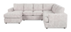 Made in Canada Customizable Sofa Lab Curve 3 Piece Left-Facing Fabric Sectional with Chaise – Plush Oyster | Sofa sectionnel de gauche 3 pièces avec fauteuil long personnalisable Curve de Sofa Lab fabriqué au Canada en tissu - Plush Oyster
