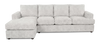 Made in Canada Customizable Sofa Lab Curve Fabric Left-Facing Sofabed Sectional - Plush Oyster | Sofa-lit sectionnel de gauche personnalisable Curve de Sofa Lab fabriqué au Canada en tissu - Plush Oyster