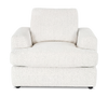Made in Canada Customizable Sofa Lab Curve 40" Fabric Chair – Teddy Snow | Fauteuil personnalisable Curve de Sofa Lab de 40 po fabriqué au Canada en tissu - Teddy Snow