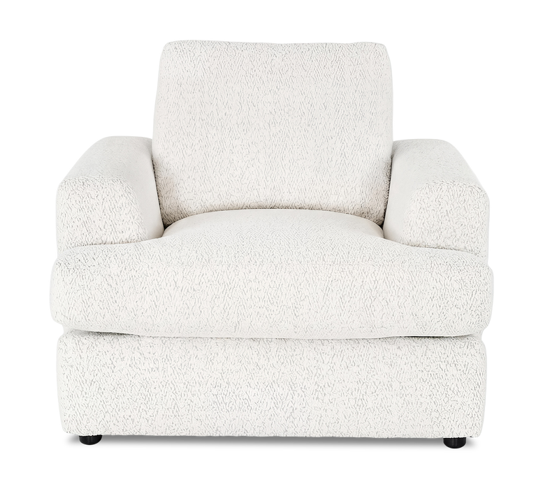 Made in Canada Customizable Sofa Lab Curve 40\" Fabric Chair – Teddy Snow