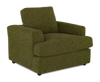 Made in Canada Customizable Sofa Lab Curve 40\" Fabric Chair – Chenille Moss