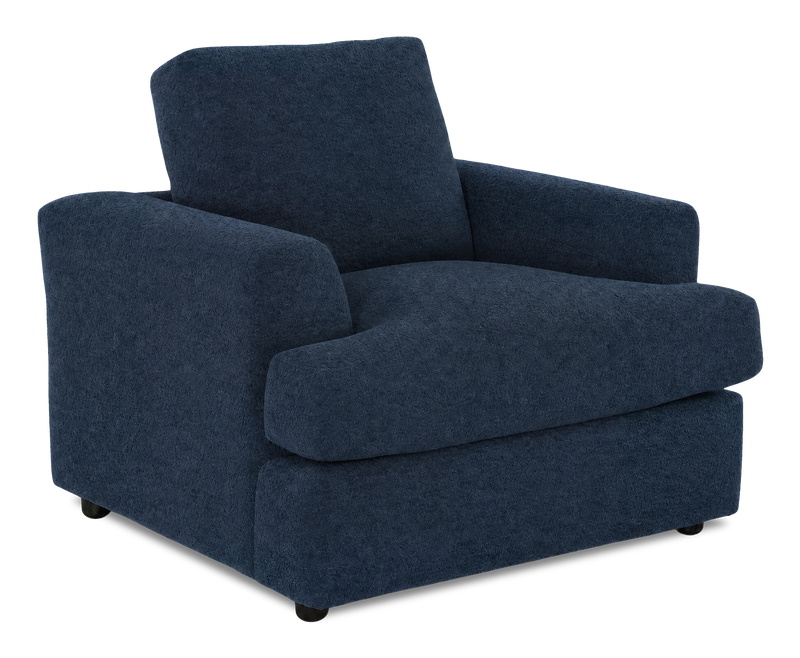 Made in Canada Customizable Sofa Lab Curve 40\" Fabric Chair – Chenille Pacific