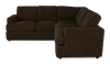 Made in Canada Customizable Sofa Lab Curve 2-Piece Fabric Sectional - Plush Chocolate | Sofa sectionnel 2 pièces personnalisable Curve de Sofa Lab fabriqué au Canada en tissu - Plush Chocolate