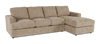 Made in Canada Customizable Sofa Lab Curve Right-Facing Fabric Sofa Chaise  – Chenille Praline | Sofa avec fauteuil long de droite personnalisable Curve de Sofa Lab fabriqué au Canada en tissu - Chenille Praline