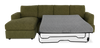 Made in Canada Customizable Sofa Lab Curve Fabric Left-Facing Sofabed Sectional - Chenille Moss | Sofa-lit sectionnel de gauche personnalisable Curve de Sofa Lab fabriqué au Canada en tissu - Chenille Moss