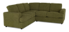 Made in Canada Customizable Sofa Lab Curve 2-Piece Fabric Sectional - Chenille Moss | Sofa sectionnel 2 pièces personnalisable Curve de Sofa Lab fabriqué au Canada en tissu - Chenille Moss