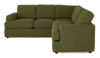 Made in Canada Customizable Sofa Lab Curve 2-Piece Fabric Sectional - Chenille Moss | Sofa sectionnel 2 pièces personnalisable Curve de Sofa Lab fabriqué au Canada en tissu - Chenille Moss