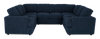Made in Canada Customizable Sofa Lab Curve U-Shaped Sectional - Chenille Pacific | Sofa sectionnel en U personnalisable Curve de Sofa Lab fabriqué au Canada en tissu - Chenille Pacific