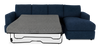 Made in Canada Customizable Sofa Lab Curve Fabric Right-Facing Sofabed Sectional - Chenille Pacific | Sofa-lit sectionnel de droite personnalisable Curve de Sofa Lab fabriqué au Canada en tissu - Chenille Pacific