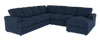 Made in Canada Customizable Sofa Lab Curve 4-Piece Right-Facing Sectional with Chaise - Chenille Pacific | Sofa sectionnel de droite 4 pièces avec fauteuil long personnalisable Curve de Sofa Lab fabriqué au Canada en tissu - Chenille Pacific