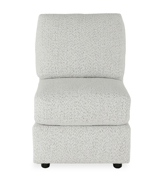 Made in Canada Customizable Sofa Lab Curve 24\" Armless Fabric Chair – Teddy Riverrock