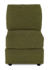 Made in Canada Customizable Sofa Lab Curve 24" Armless Fabric Chair – Chenille Moss | Fauteuil sans accoudoirs personnalisable Curve de Sofa Lab de 24 po fabriqué au Canada en tissu Chenille - Chenille Moss