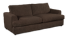 Made in Canada Customizable Sofa Lab Curve 38" Fabric Sofa Bed - Teddy Walnut | Sofa-lits personnalisable Curve de Sofa Lab de 38 po fabriqué au Canada en tissu - Teddy Walnut