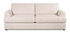 Made in Canada Customizable Sofa Lab Curve 38" Fabric Sofa Bed - Chenille White | Sofa-lits personnalisable Curve de Sofa Lab de 38 po fabriqué au Canada en tissu - Chenille White