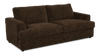 Made in Canada Customizable Sofa Lab Curve 38" Fabric Sofa Bed - Plush Chocolate | Sofa-lits personnalisable Curve de Sofa Lab de 38 po fabriqué au Canada en tissu - Plush Chocolate