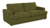 Made in Canada Customizable Sofa Lab Curve 38" Fabric Sofa Bed - Chenille Moss | Sofa-lits personnalisable Curve de Sofa Lab de 38 po fabriqué au Canada en tissu - Chenille Moss