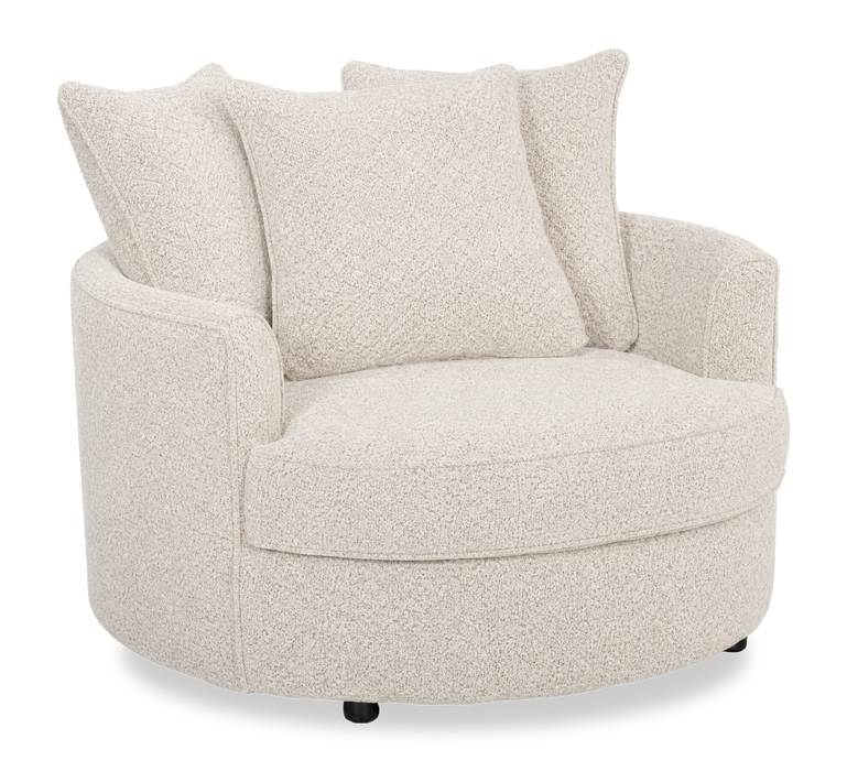 Made in Canada Sofa Lab Customizable Cuddler 48\" Fabric Accent Chair – Teddy Riverrock