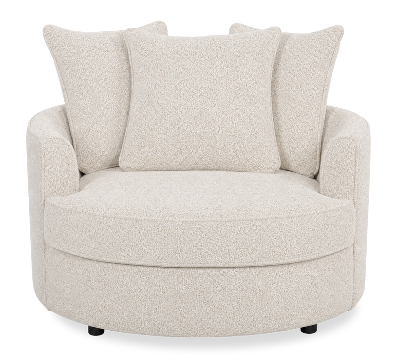 Made in Canada Sofa Lab Customizable Cuddler 48\" Fabric Accent Chair – Teddy Riverrock