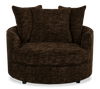 Made in Canada Sofa Lab Customizable Cuddler 48" Fabric Accent Chair – Plush Chocolate | Fauteuil d’appoint enveloppant personnalisable Plush Cuddler de Sofa Lab de 48 po fabriqué au Canada en tissu - Plush Chocolate