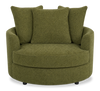 Made in Canada Sofa Lab Customizable Cuddler 48" Fabric Accent Chair – Chenille Moss | Fauteuil d’appoint enveloppant personnalisable Plush Cuddler de Sofa Lab de 48 po fabriqué au Canada en tissu - Chenille Moss