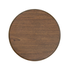 Deco 19.5” Modern Round End Table – Walnut | Table de bout ronde moderne Deco de 19,5 po - noyer