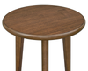 Deco 19.5” Modern Round End Table – Walnut | Table de bout ronde moderne Deco de 19,5 po - noyer