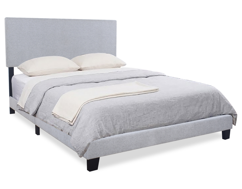 Delta 6pc Bedroom Set with Bed, Dresser, Mirror & Nightstand, Black - King Size