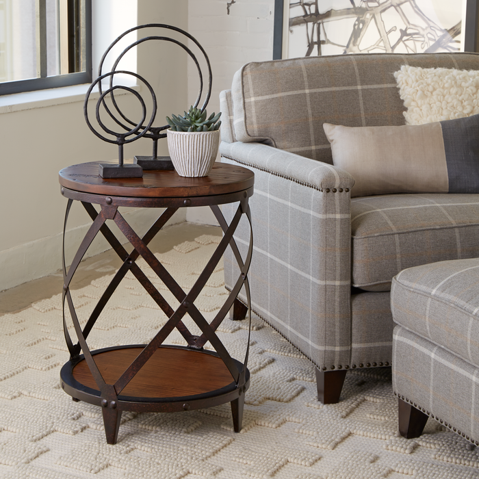 Eastway 20\" Accent Table with Storage  - Distressed Natural Pine