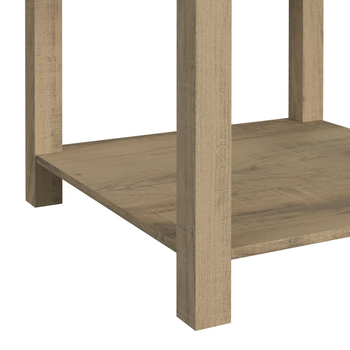 Eleanor 48” Contemporary 3-Pack Coffee + 2 End Tables - Brown