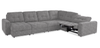 Scott Living Elevate Modular 6-Piece Left-Facing Chenille Fabric Power Reclining and Sliding Sectional - Grey | Sofa sectionnel modulaire à coulissement et inclinaison électriques de gauche Elevate de Scott Living 6 pièces en tissu de chenille - gris