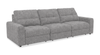 Scott Living Elevate Modular 115" Chenille Fabric Sofa with Power Sliding - Grey | Sofa modulaire Elevate de Scott Living de 115 po en tissu en chenille avec coulissement électrique - gris