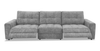 Scott Living Elevate Modular 115" Chenille Fabric Power Reclining Sofa - Grey | Sofa modulaire à inclinaison électrique Elevate de Scott Living de 115 po en tissu de chenille - gris