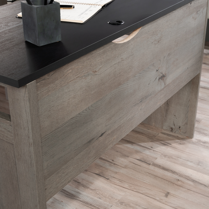 Ellery 59.06\" L-Shaped Office Desk with Cable Management – Mystic Oak