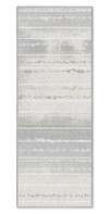 Ellison Grey Wave Runner Area Rug – 3’ x 7’ 