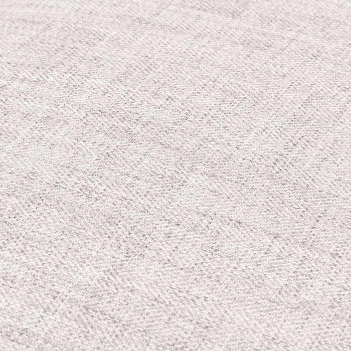 Kort & Co. Freeman 2-Piece Linen-Look Fabric Sectional with Wood Legs – Dove White