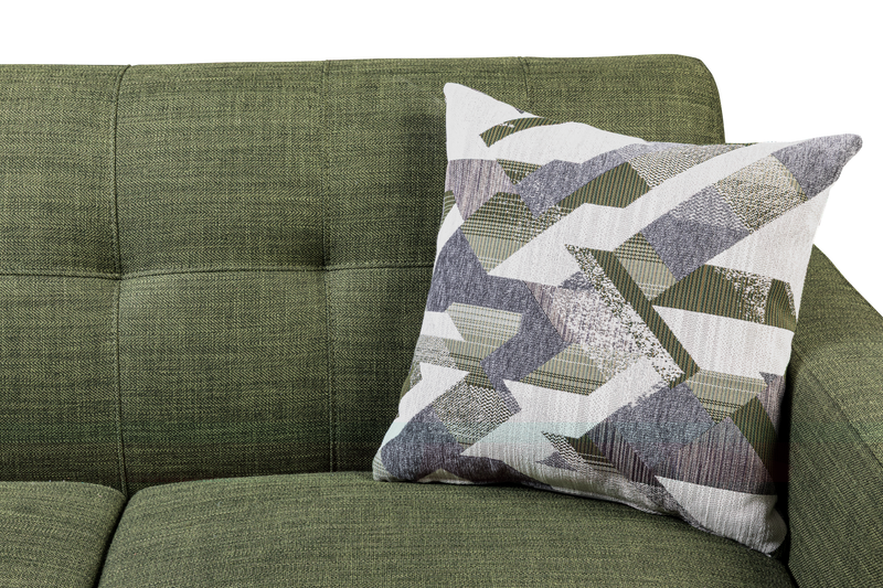 Kort & Co. Freeman 2-Piece Left-Facing Sectional with Wood Legs – Avocado Green