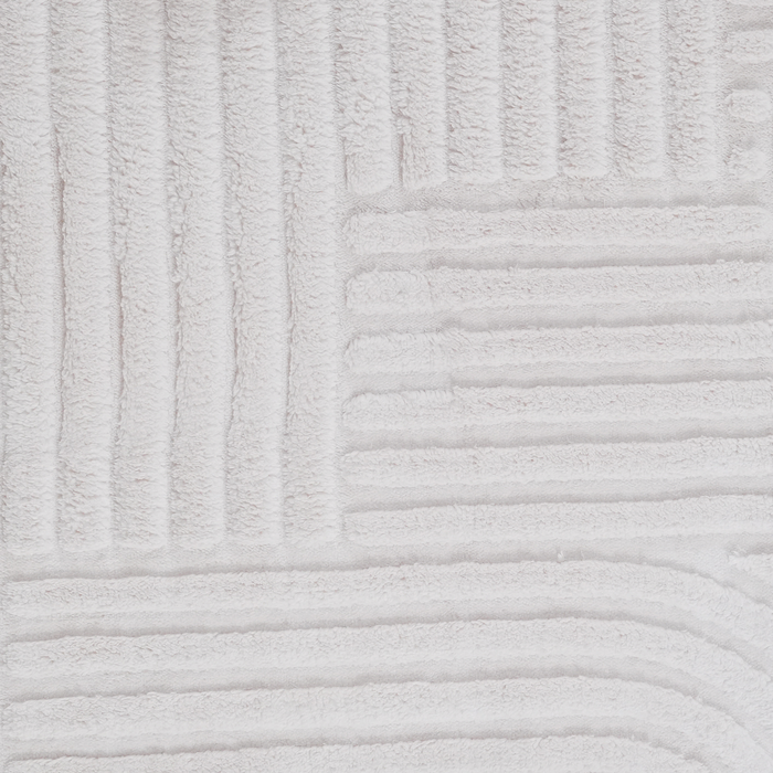 Geo Cream Washable Area Rug - 5’ x 7’ 