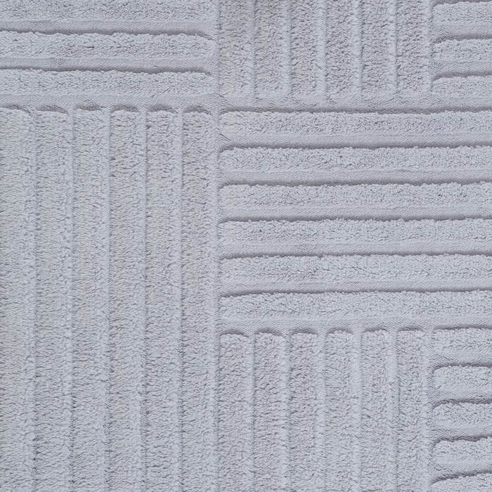 Geo Grey Washable Area Rug - 5’ x 7’ 