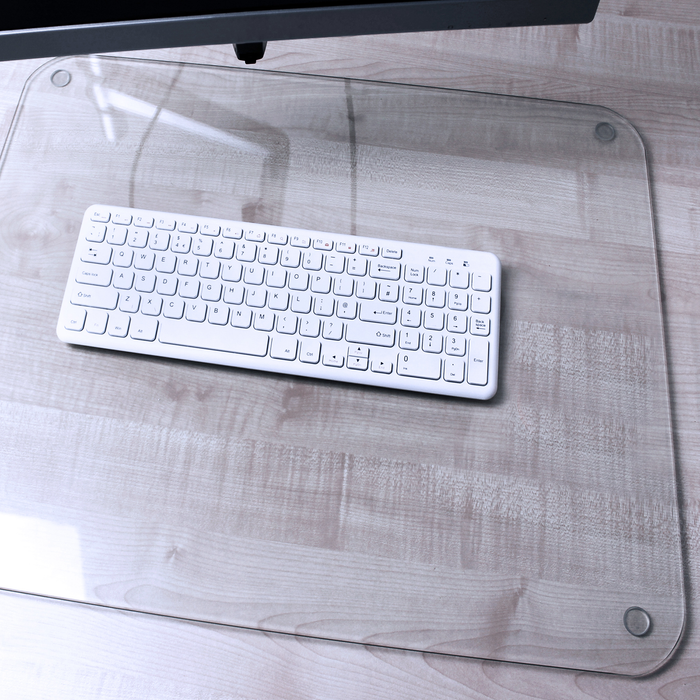 Clear Glass Desk Pad – 19” x 24”