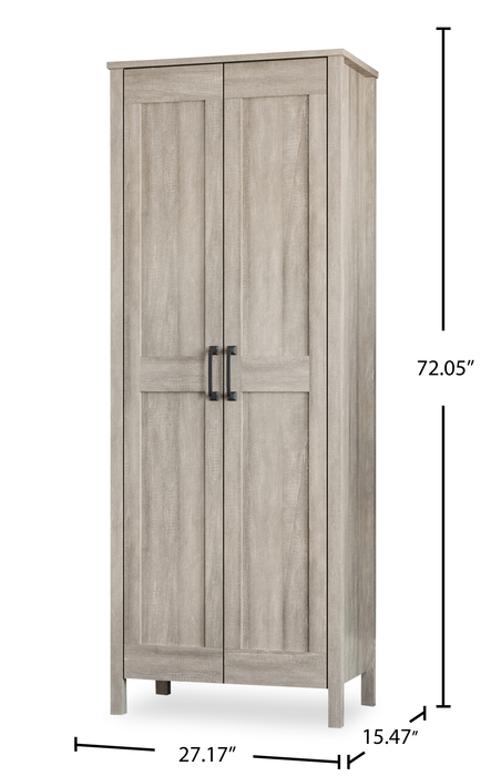 Gordon 27.17” Modern 2-Door Accent Cabinet with Drawers – Spring Maple