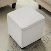 Halifax 14.75” Fabric Storage Ottoman – Light Grey | Pouf de rangement Halifax de 14,75 po en tissu - gris clair