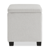 Halifax 14.75” Fabric Storage Ottoman – Light Grey | Pouf de rangement Halifax de 14,75 po en tissu - gris clair