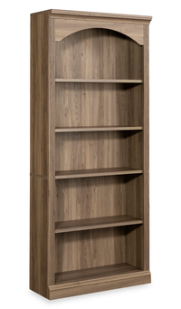 Halston 29.29” 5-Shelf Bookcase with Adjustable Shelves – Salt Oak 