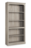 Halston 33.7” 5-Shelf Bookcase with Adjustable Shelves – Chalked Chestnut 