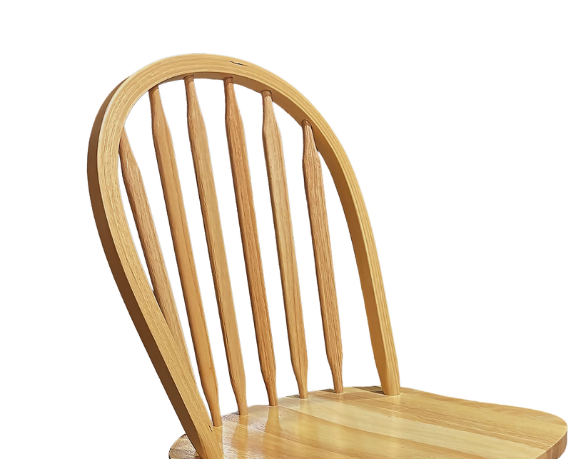 Hana Dining Chair, Wood, Slat-Back - Natural