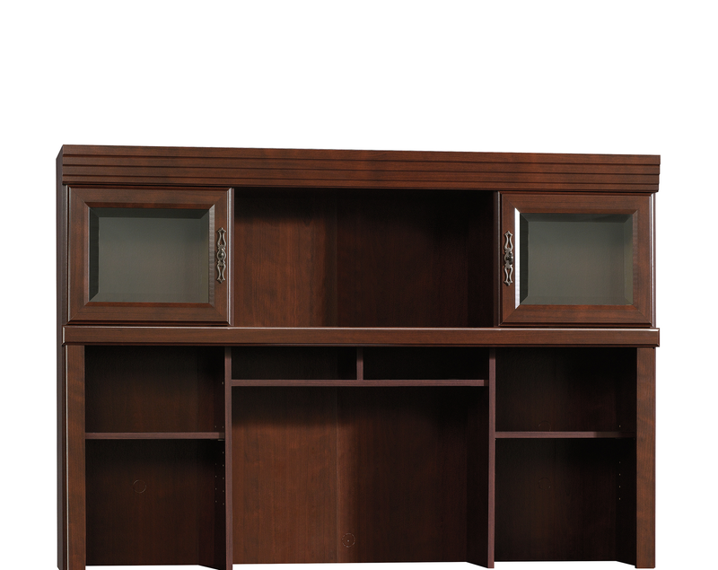Heritage 59.25\" Office Desk with Hutch – Classic Cherry