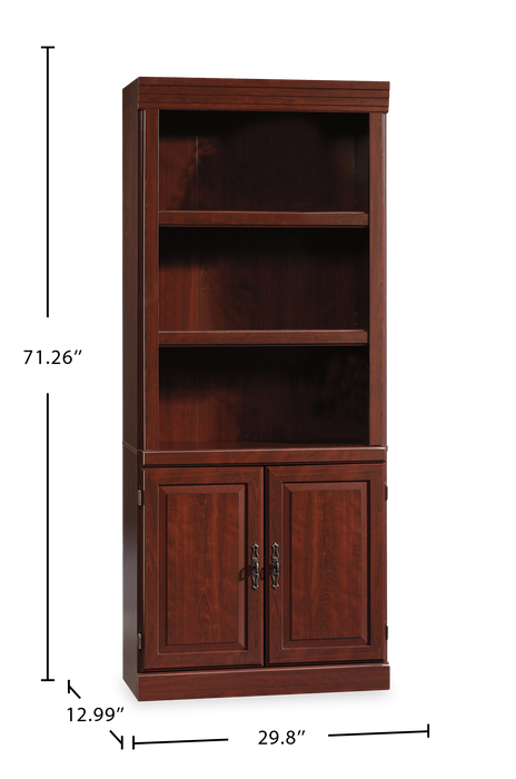 Heritage 29.8\" Bookcase with Doors – Classic Cherry