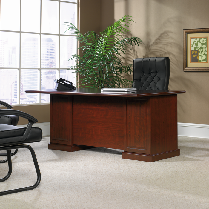 Heritage 70.51\" Executive Office Desk with 4 Drawers – Classic Cherry